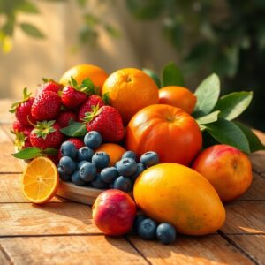 A Colorful Array of Fresh Fruits – free AI stock image