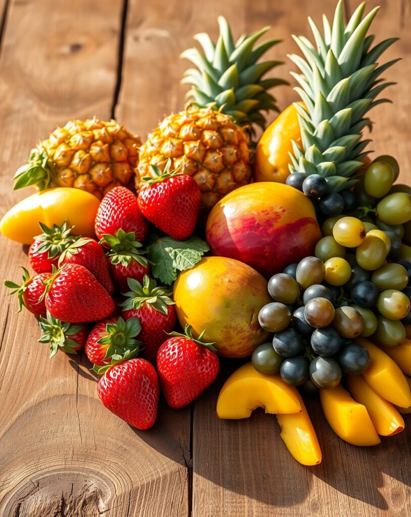 A Colorful Array of Fresh Fruits – free AI stock image