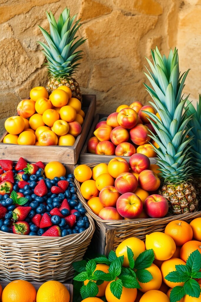 A Colorful Assortment of Fresh Fruits – free AI stock image
