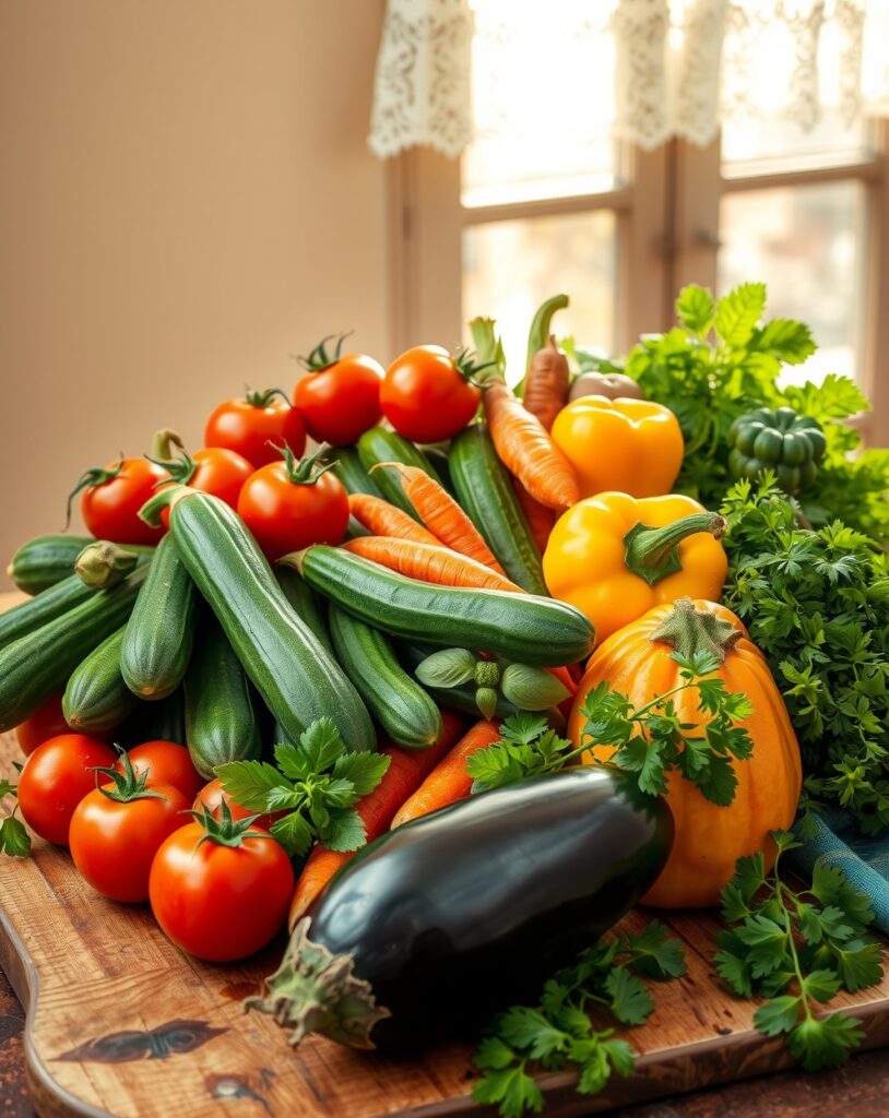 A Colorful Assortment of Fresh Vegetables – free AI stock image
