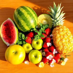 Colorful Assortment of Fresh Fruits – free AI stock image
