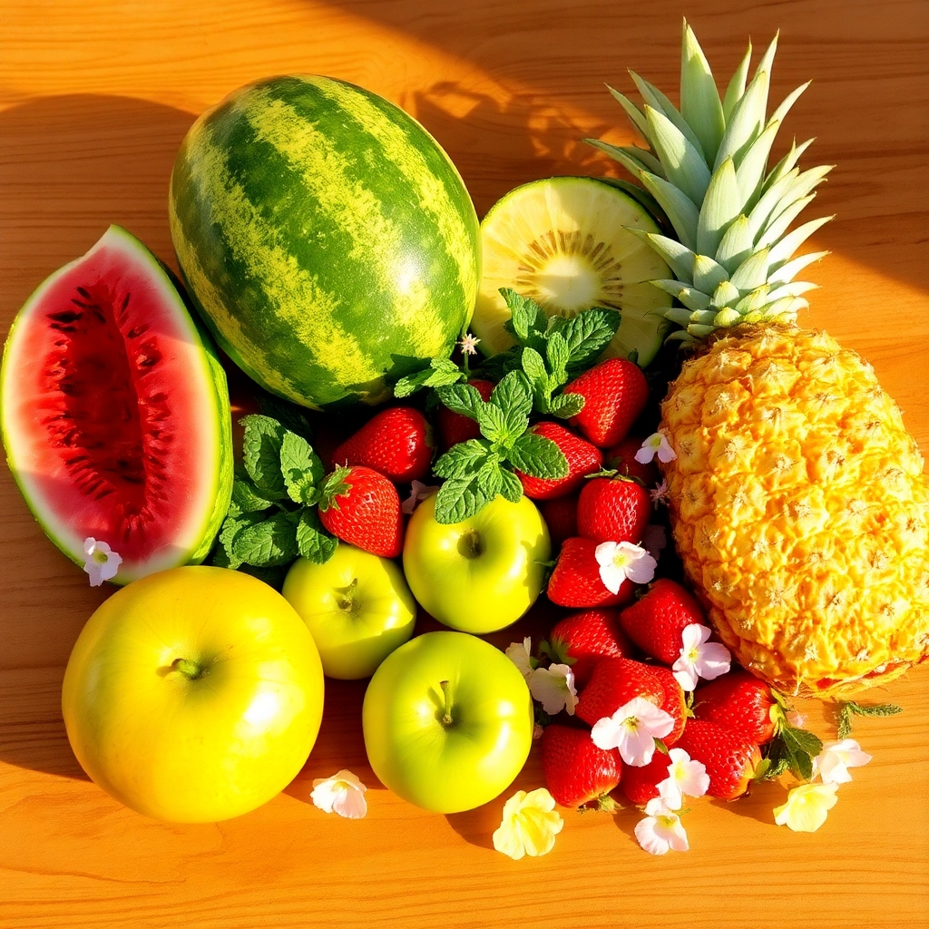 Colorful Assortment of Fresh Fruits – free AI stock image