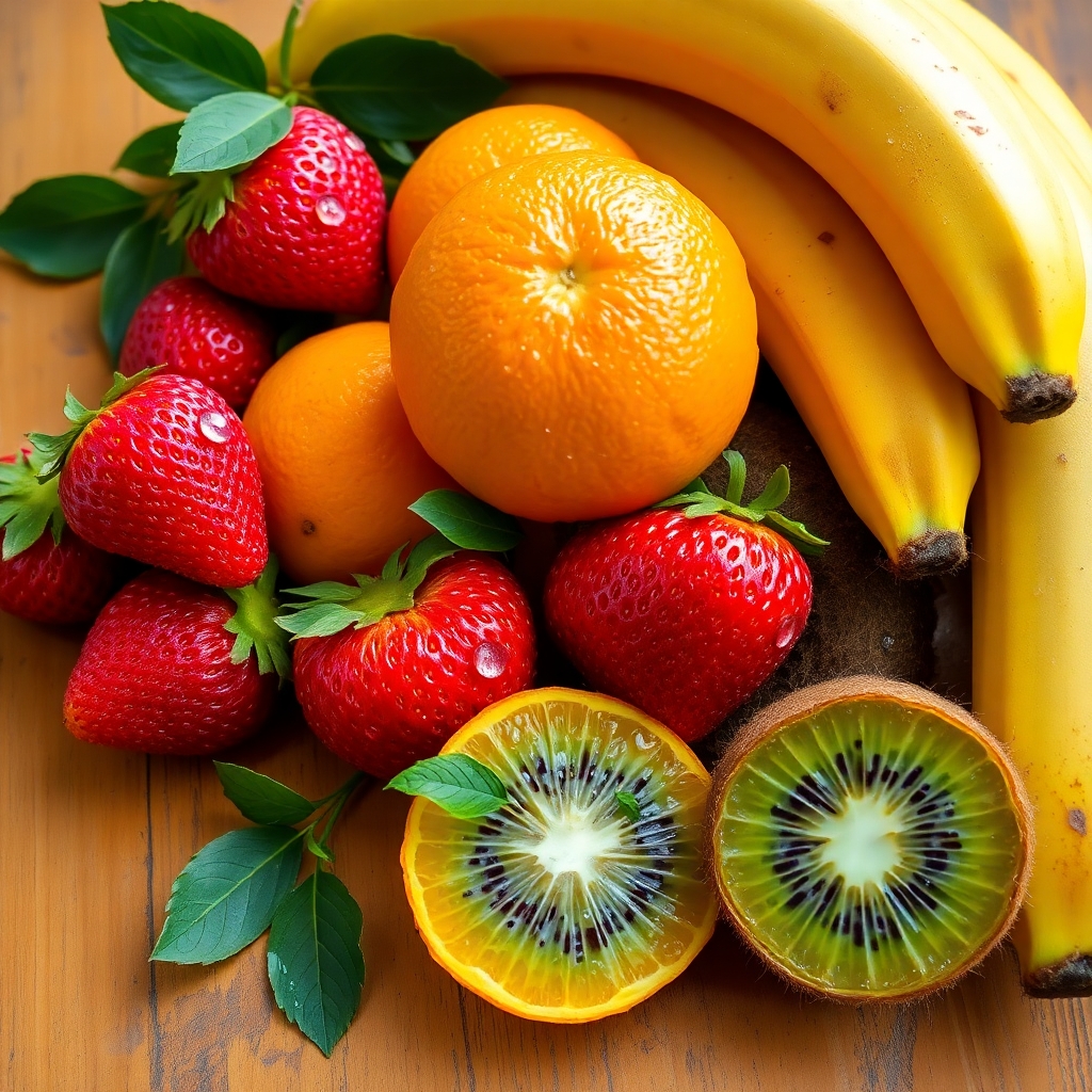 Colorful Assortment of Fresh Fruits – free AI stock image