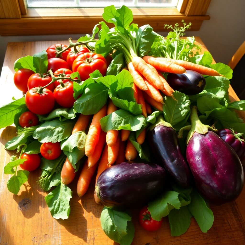 Colorful Assortment of Fresh Vegetables – free AI stock image