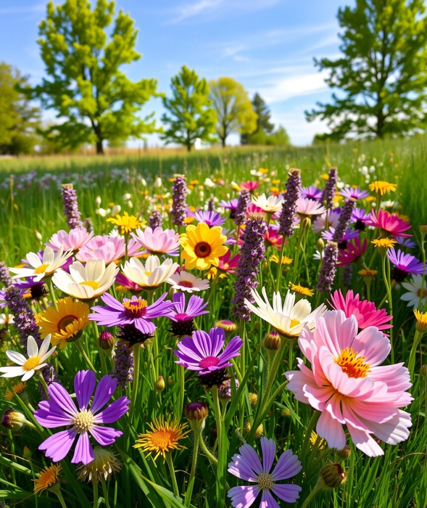 A Colorful Bouquet of Wildflowers in Bloom – free AI stock image