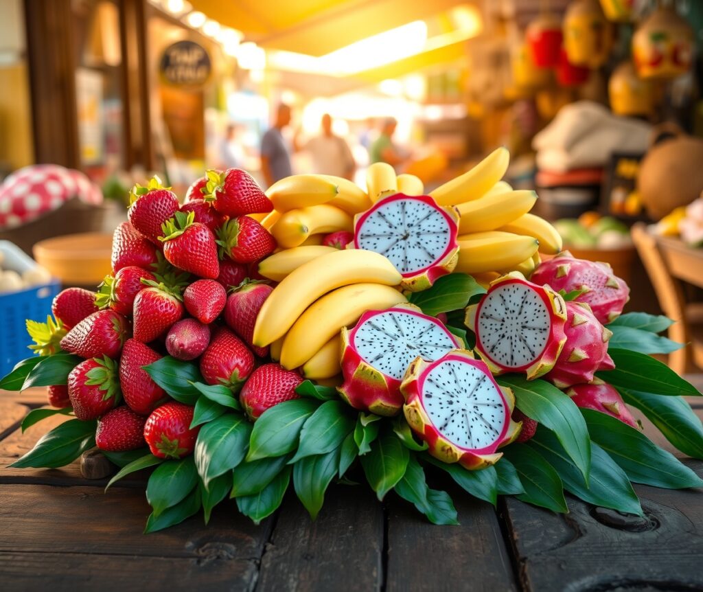 A Colorful Display of Fresh Fruits – free AI stock image