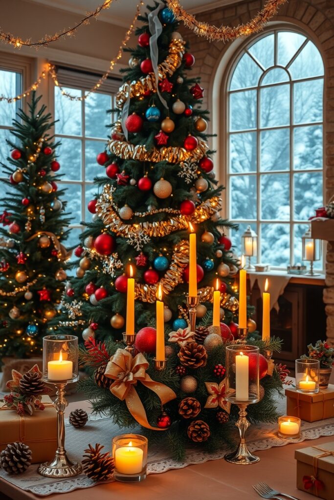 Colorful Festive Decorations for Holidays – free AI stock image