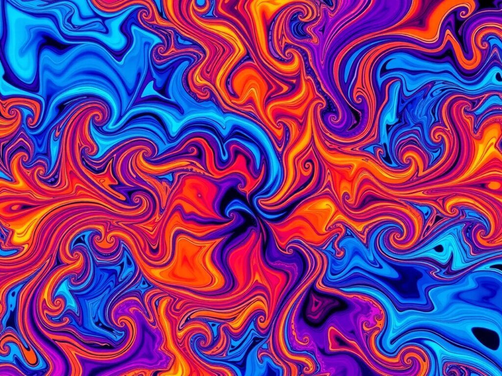 Colorful Geometric Patterns in Motion – free AI stock image