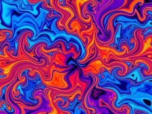 Colorful Geometric Patterns in Motion – free AI stock image
