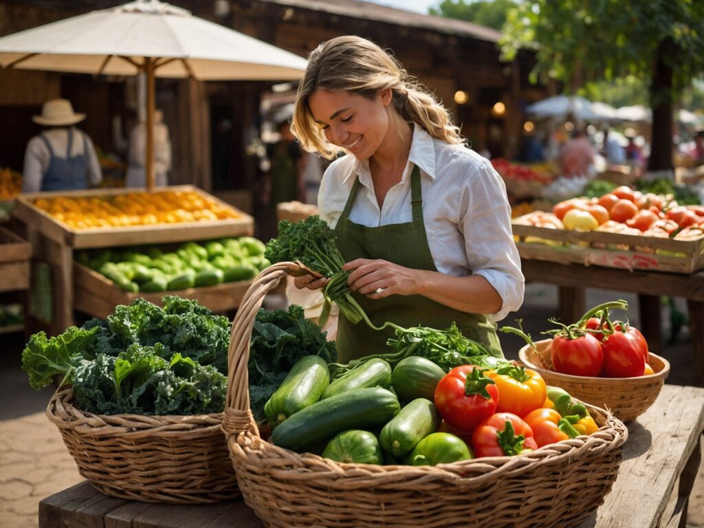 A Colorful Harvest of Fresh Vegetables – free AI stock image