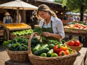 A Colorful Harvest of Fresh Vegetables – free AI stock image