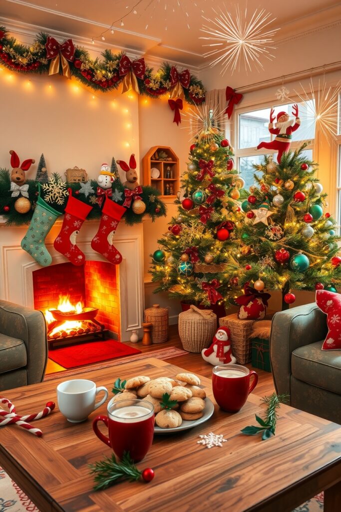 Colorful Holiday Decorations and Celebrations – free AI stock image