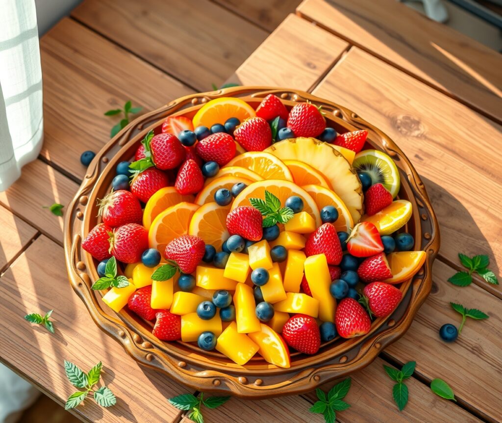 A Colorful Platter of Fresh Fruits – free AI stock image
