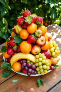 Colorful Platter of Fresh Seasonal Fruits – free AI stock image