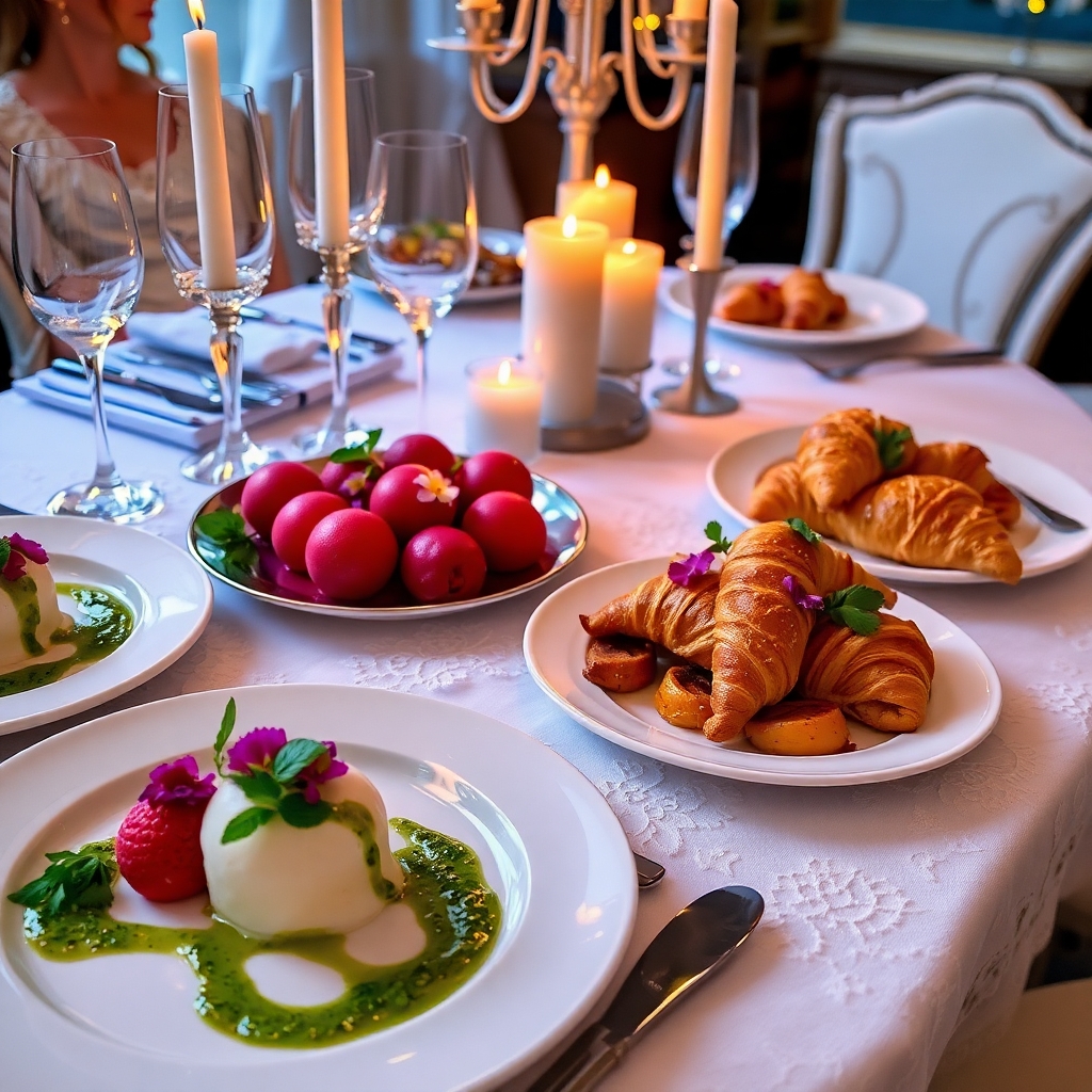 A Colorful Spread of Gourmet Dishes – free AI stock image