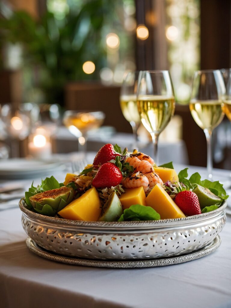 A Colorful Spread of Gourmet Dishes – free AI stock image