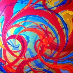 Colorful Swirls of Abstract Emotions – free AI stock image