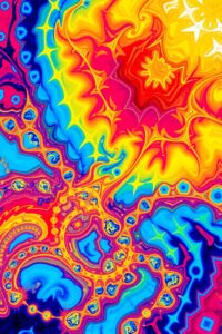 Colorful Swirls of Abstract Imagination – free AI stock image