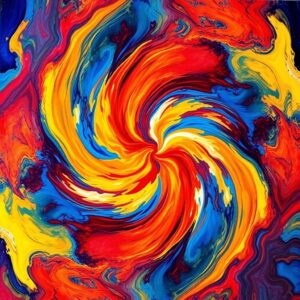 Colorful Swirls of Abstract Imagination – free AI stock image