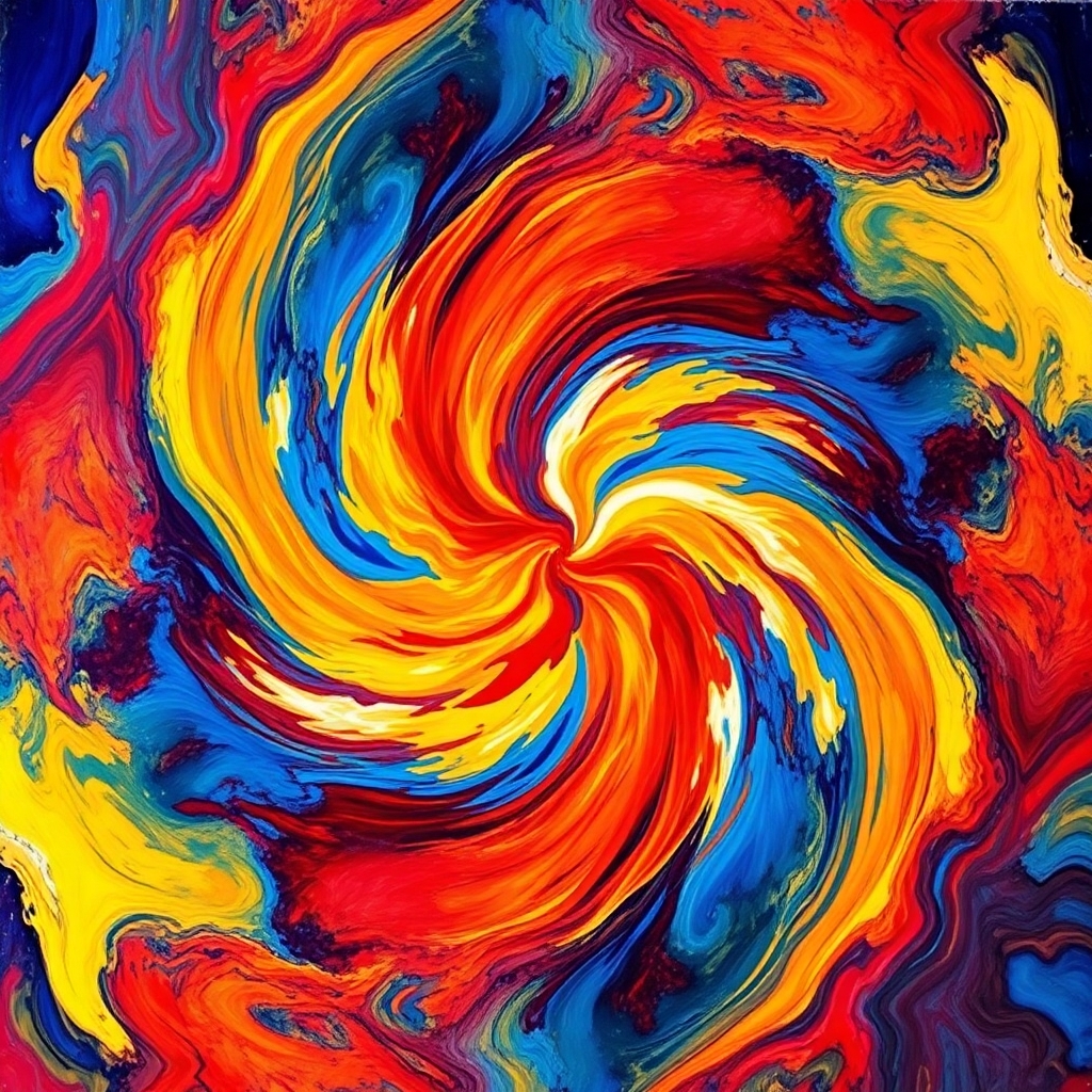 Colorful Swirls of Abstract Imagination – free AI stock image