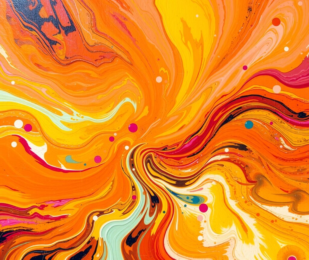 Colorful Swirls of Abstract Movement – free AI stock image