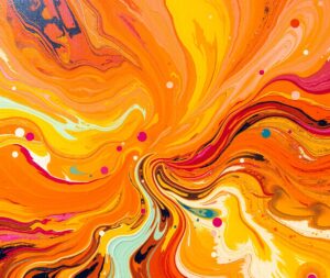 Colorful Swirls of Abstract Movement – free AI stock image