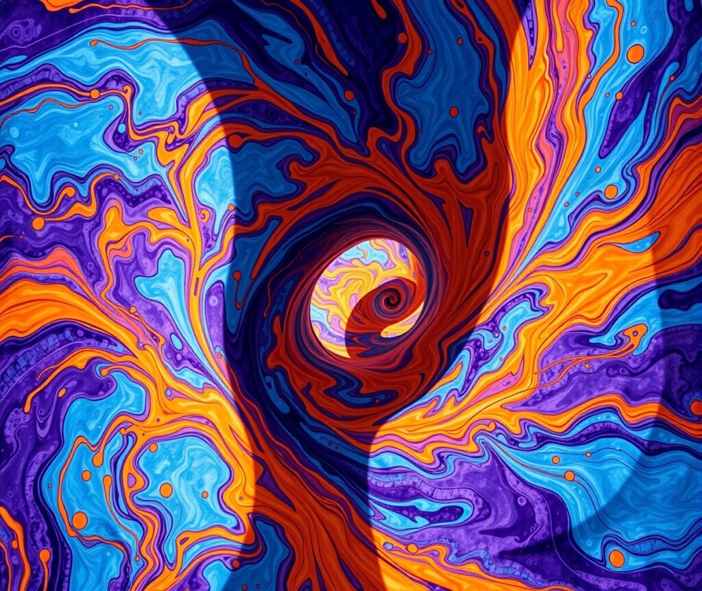 Colorful Swirls of Abstract Patterns – free AI stock image