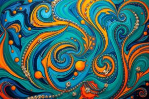 Colorful Swirls of Abstract Patterns – free AI stock image