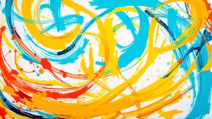 Colorful Swirls of Contemporary Abstract – free AI stock image