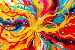 Colorful Swirls of Emotion in Motion – free AI stock image