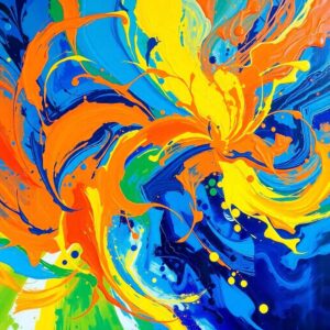 Colorful Swirls of Emotional Energy – free AI stock image