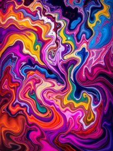 Colorful Waves of Abstract Imagery – free AI stock image