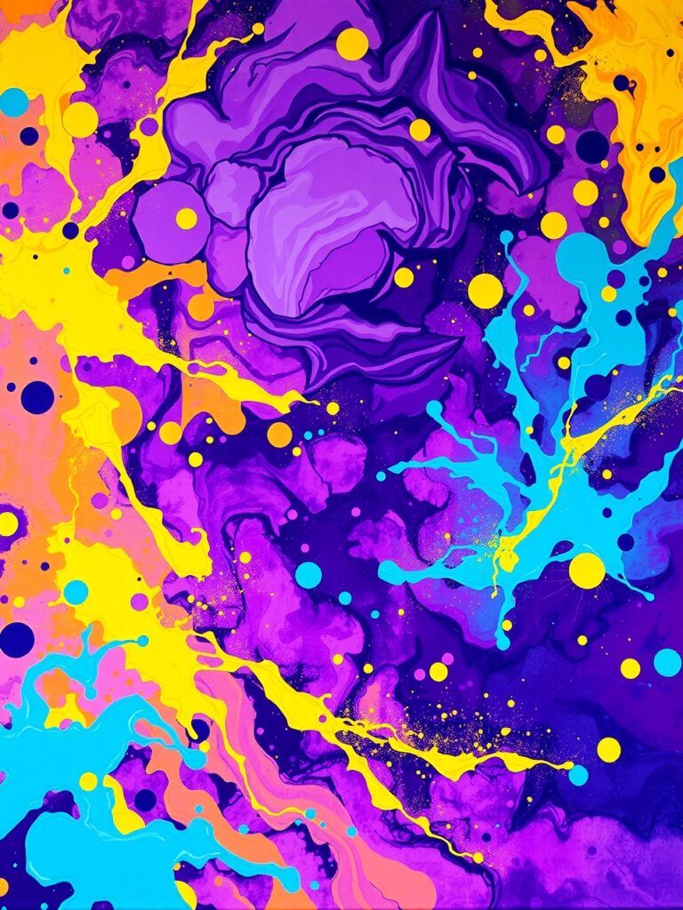 Colors Colliding in Abstract Harmony – free AI stock image