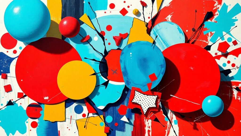 Colors of Chaos and Serenity – free AI stock image