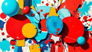 Colors of Chaos and Serenity – free AI stock image