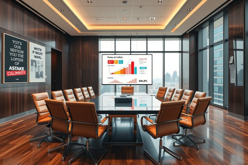 Corporate Meeting in a Modern Office – free AI stock image