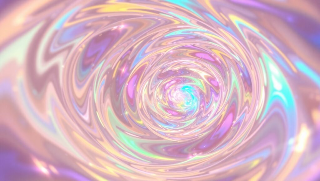 Cosmic Dance of Shapes and Colors – free AI stock image