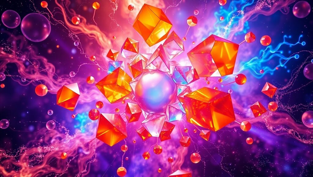 Cosmic Geometry in Motion – free AI stock image