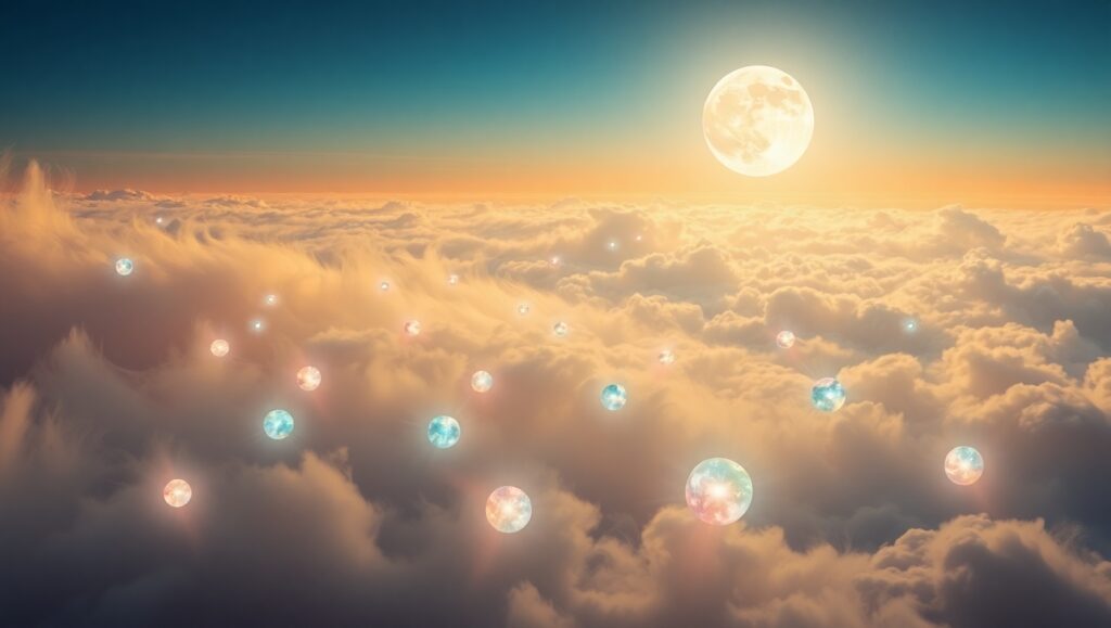 Cosmic Harmony and Spiritual Energy – free AI stock image