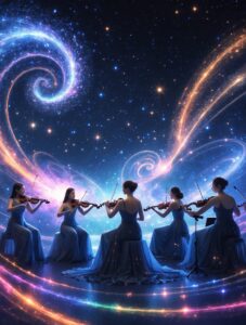 Cosmic Symphony Under the Stars – free AI stock image