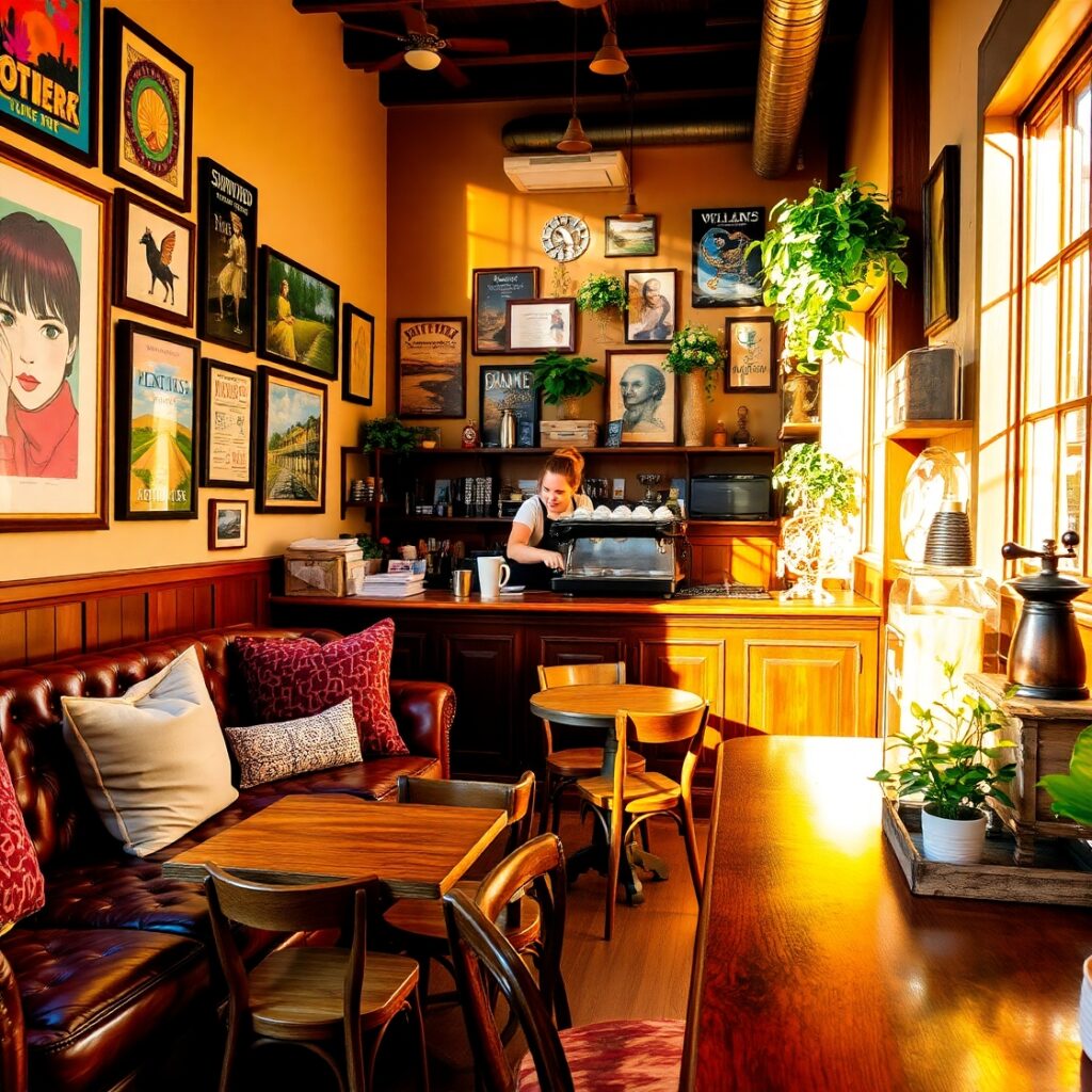 A Cozy Coffee Shop Lifestyle Scene – free AI stock image