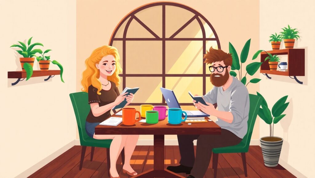 Cozy Coffee Shop Vibes – free AI stock image