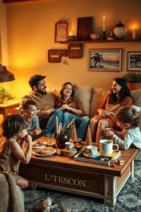 A Cozy Family Gathering at Home – free AI stock image