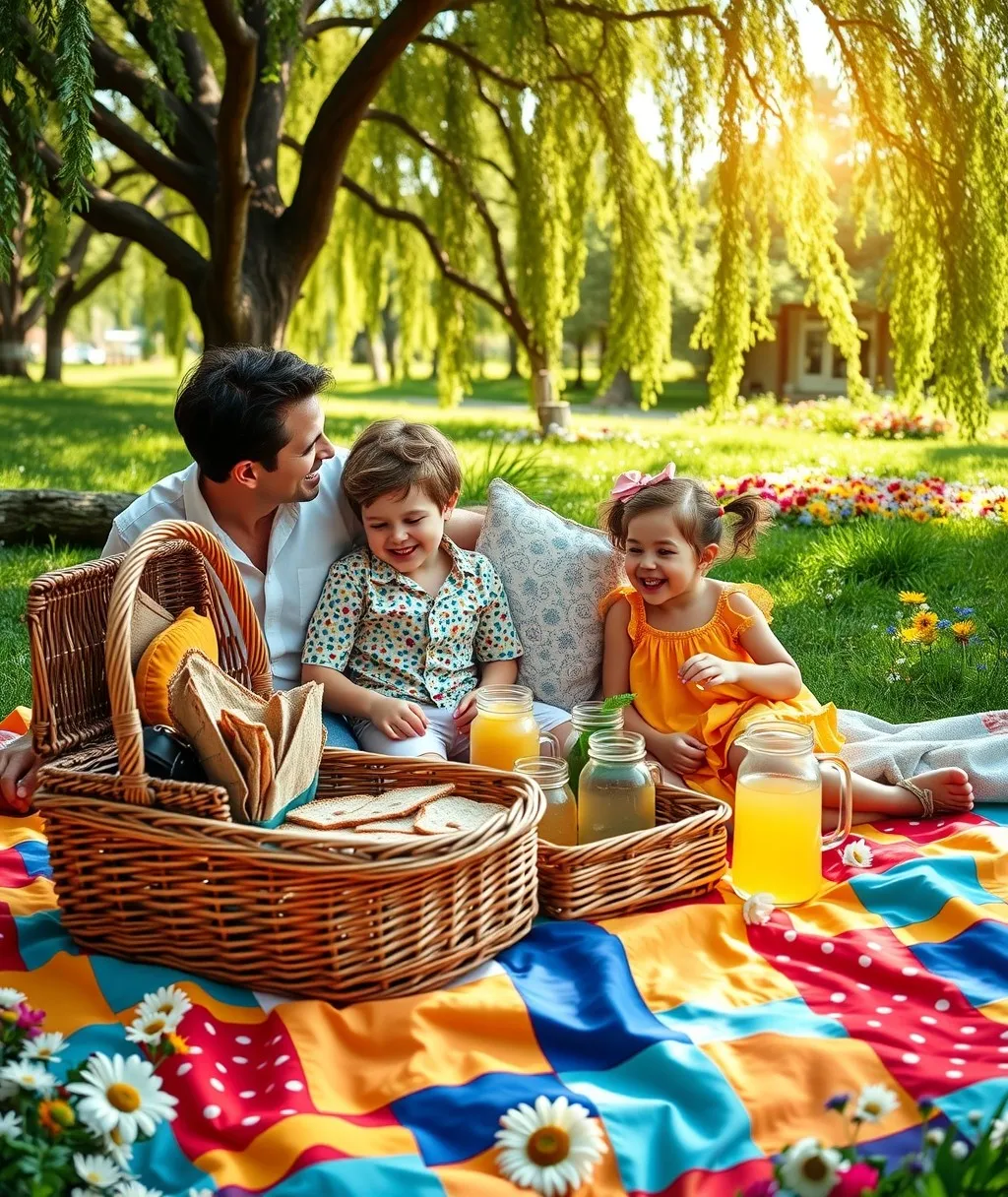 A Cozy Family Gathering in the Park