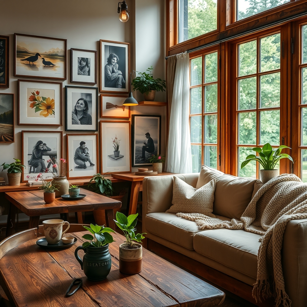 Cozy Home Cafe with Stylish Decor – free AI stock image
