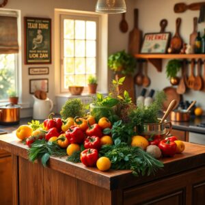 A Cozy Kitchen Filled with Gourmet Cooking – free AI stock image