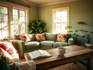 A Cozy Living Room Filled with Plants – free AI stock image
