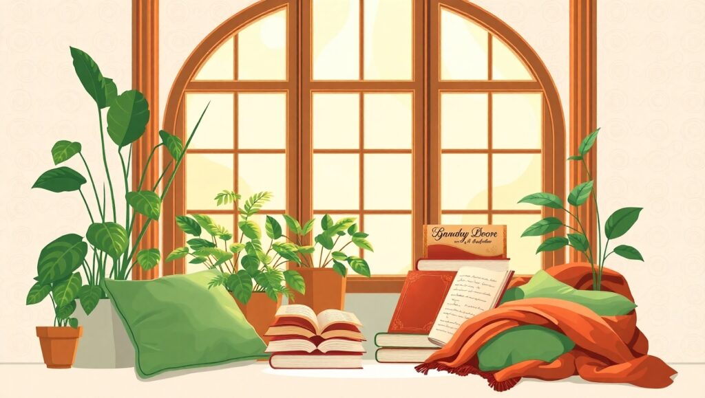 Cozy Reading Nook Retreat – free AI stock image