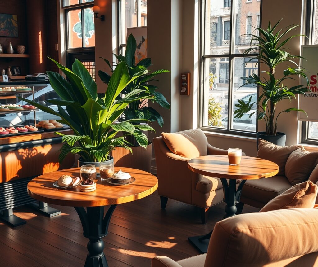 A Cozy Urban Café Lifestyle Scene – free AI stock image