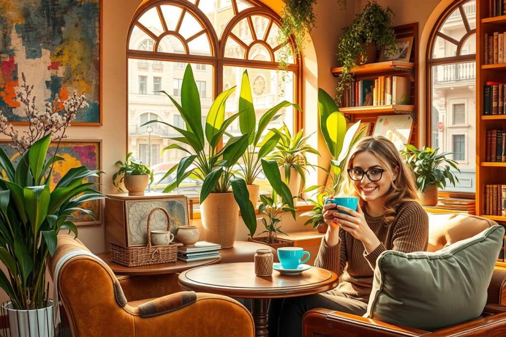 A Cozy Urban Coffee Shop Lifestyle – free AI stock image